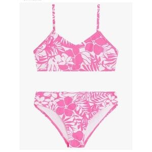 Kanu Surf GIRLS ' Willow V-Neck Bikini Beach Sport 2-Piece Swimsuits NWT